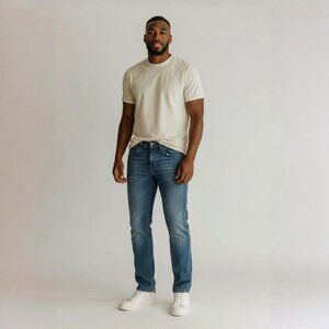 Empire 1969 ✦ Super Slim Fit Jeans ✦ Faded Blue Wash Stretch Denim Classic 30x31